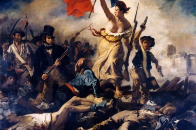 Liberty-Leading-the-People-oil-canvas-Eugene-1830